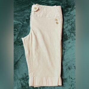 Tracy Evans Limited Kahki Bermudas with stylish Button Detail and a notched back